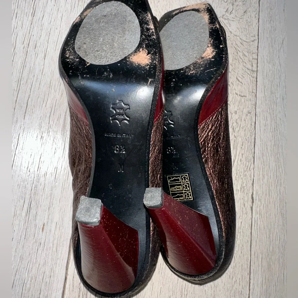 Via Spiga Red Heels Elegant Design